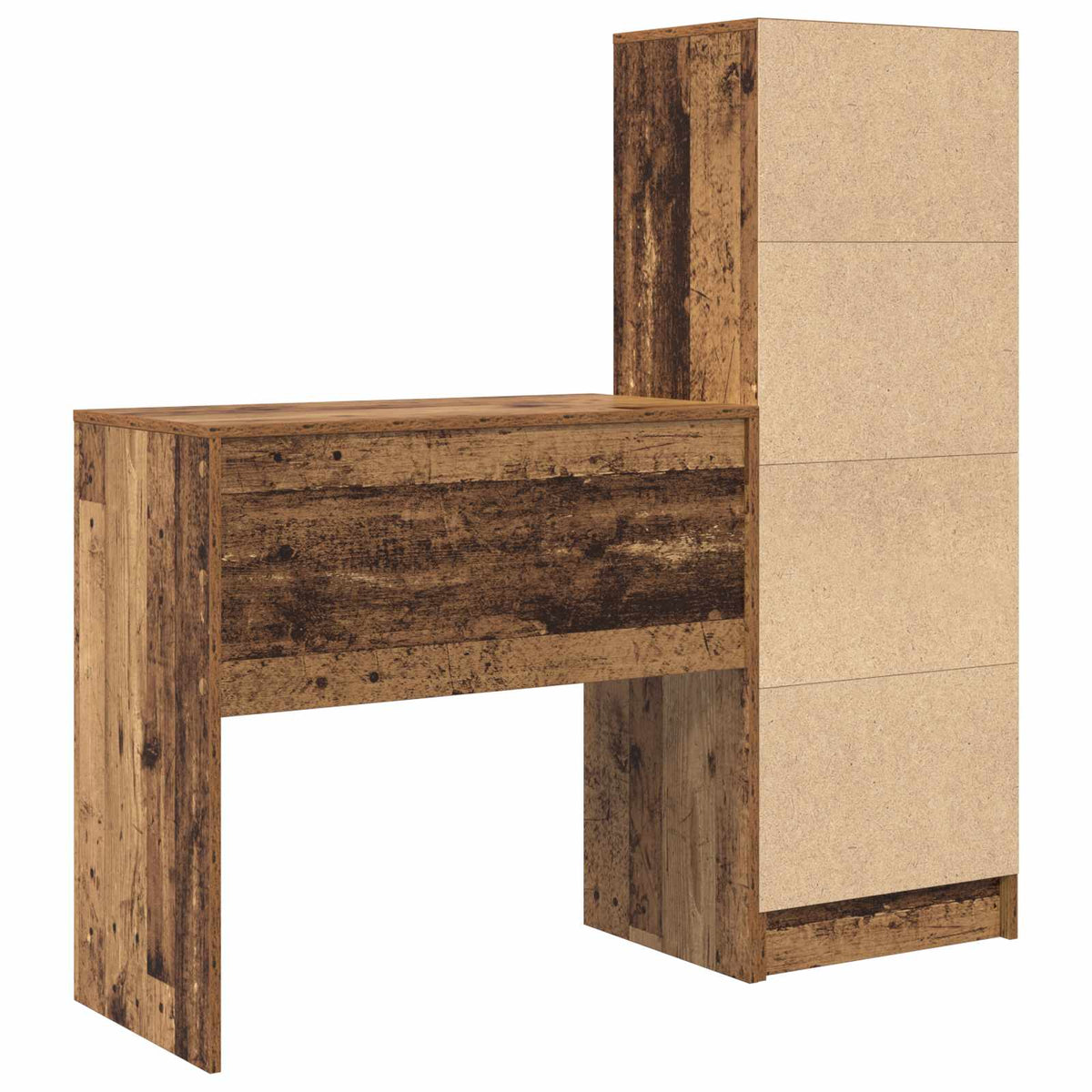 Bureau Bois ancien 125,5 x 40 x 127 cm 2 pc - XIOS