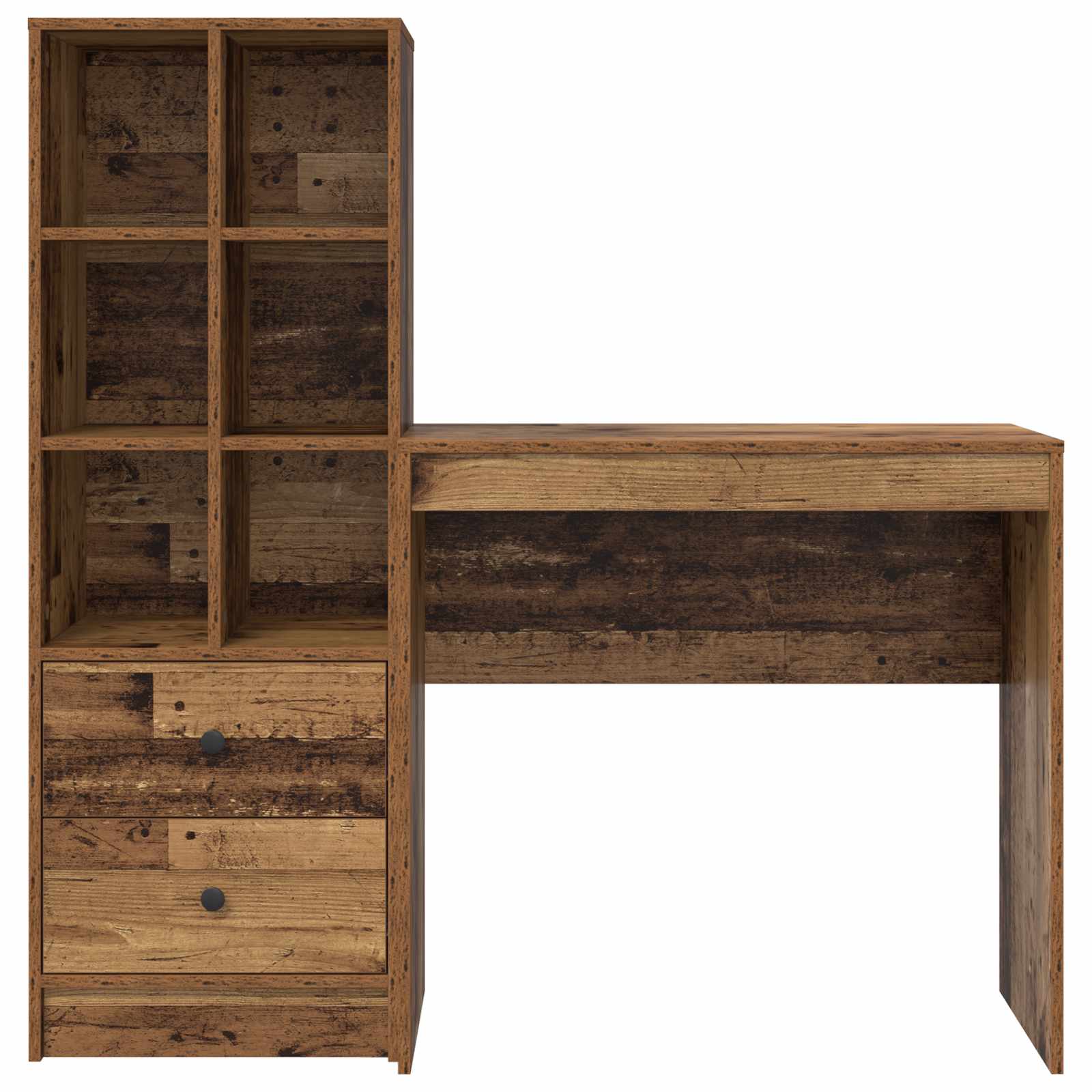 Bureau Bois ancien 125,5 x 40 x 127 cm 2 pc - XIOS