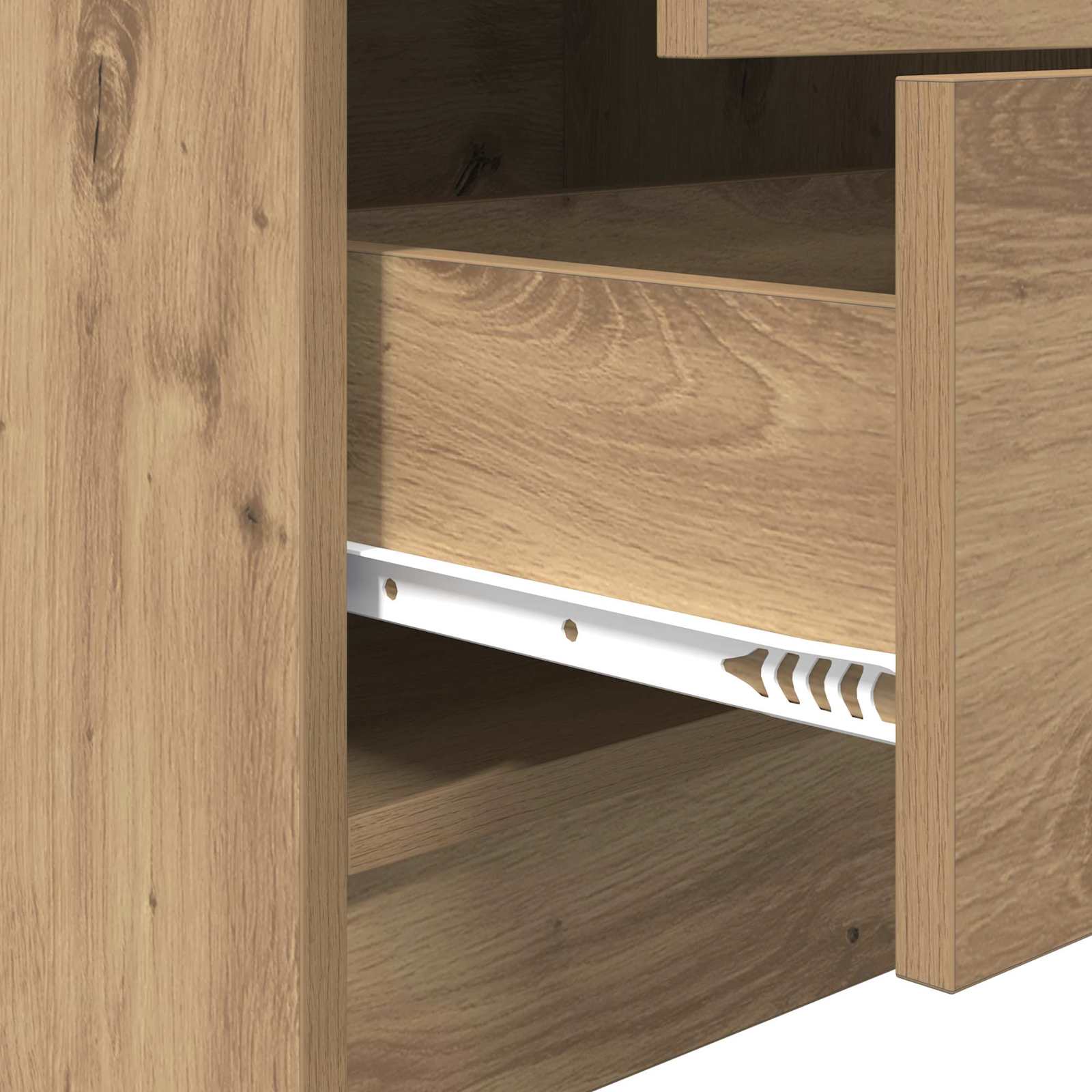 Bureau Chêne artisanal 115,5 x 40 x 127 cm 2 pc - XIOS