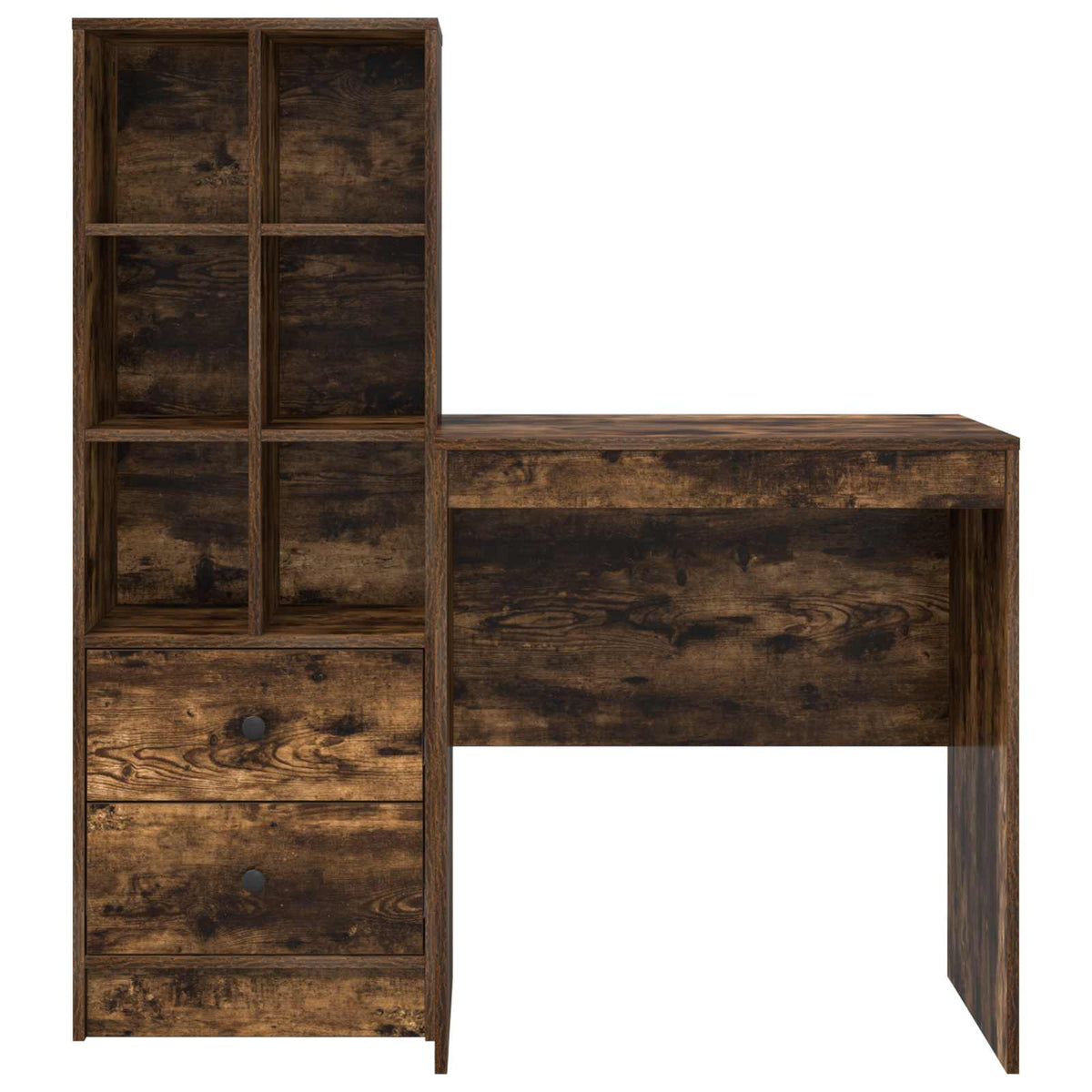 Bureau Chêne fumé 115,5 x 50 x 127 cm 2 pc - XIOS