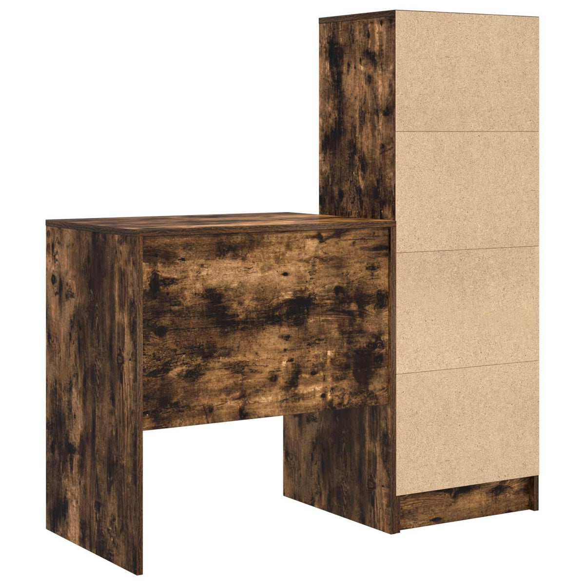 Bureau Chêne fumé 115,5 x 50 x 127 cm 2 pc - XIOS