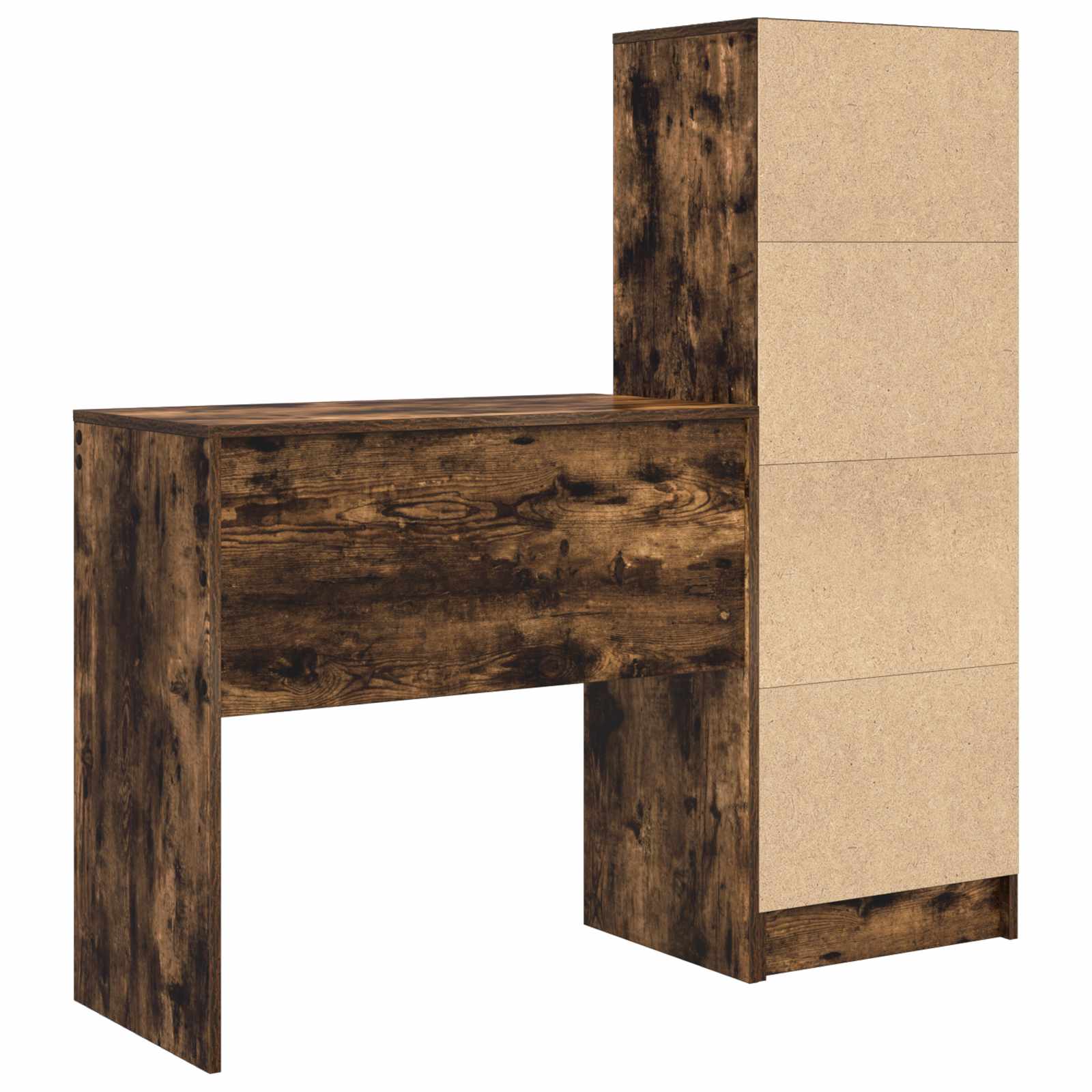 Bureau Chêne fumé 125,5 x 40 x 127 cm 2 pc - XIOS