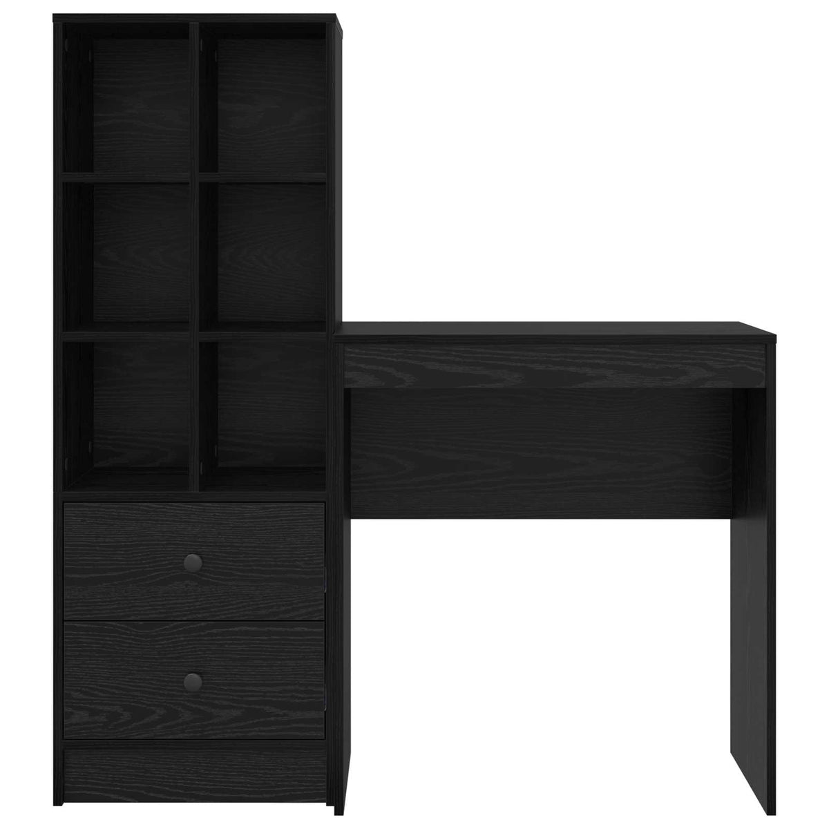 Bureau Chêne noir 115,5 x 40 x 127 cm 2 pc - XIOS