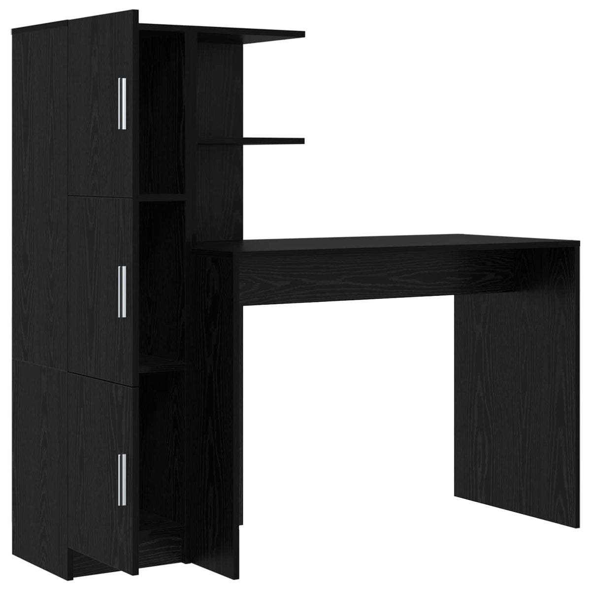 Bureau Chêne noir 133,5 x 50 x 124 cm 2 pc - XIOS