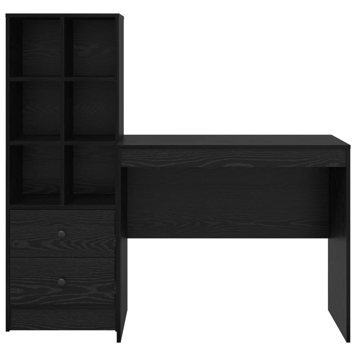 Bureau Chêne noir 135,5 x 50 x 127 cm 2 pc - XIOS