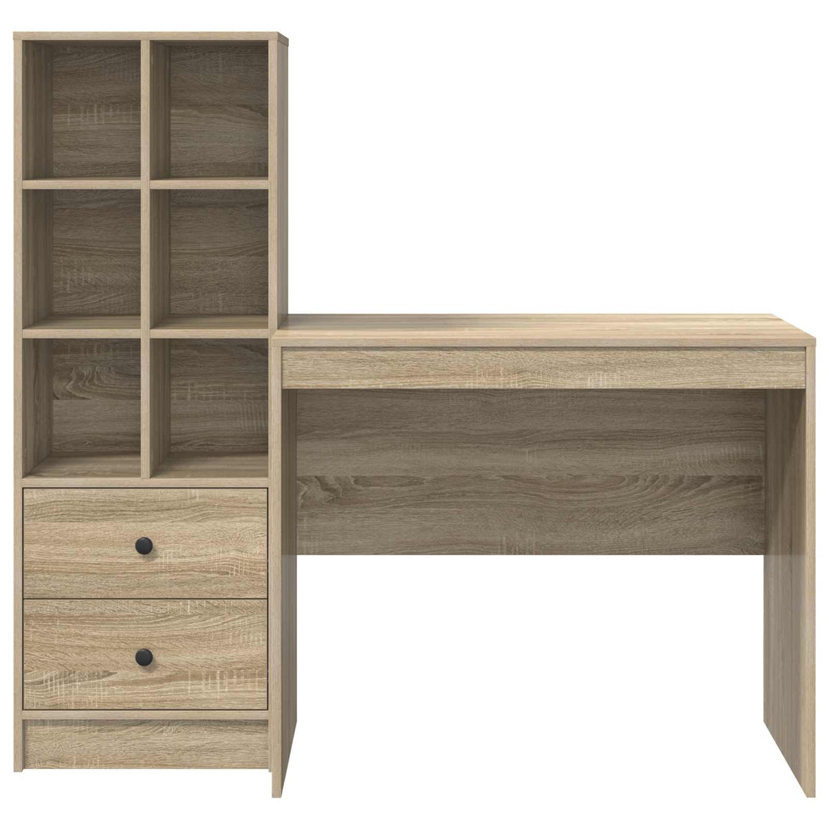 Bureau Chêne Sonoma 135,5 x 50 x 127 cm 2 pc - XIOS