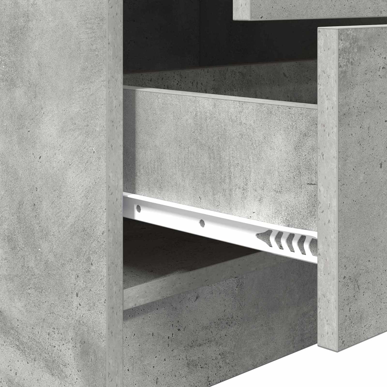 Bureau Gris béton 105,5 x 34 x 127 cm 2 pc - XIOS