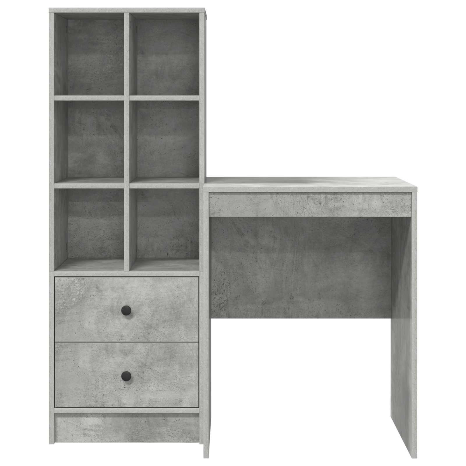 Bureau Gris béton 105,5 x 50 x 127 cm 2 pc - XIOS