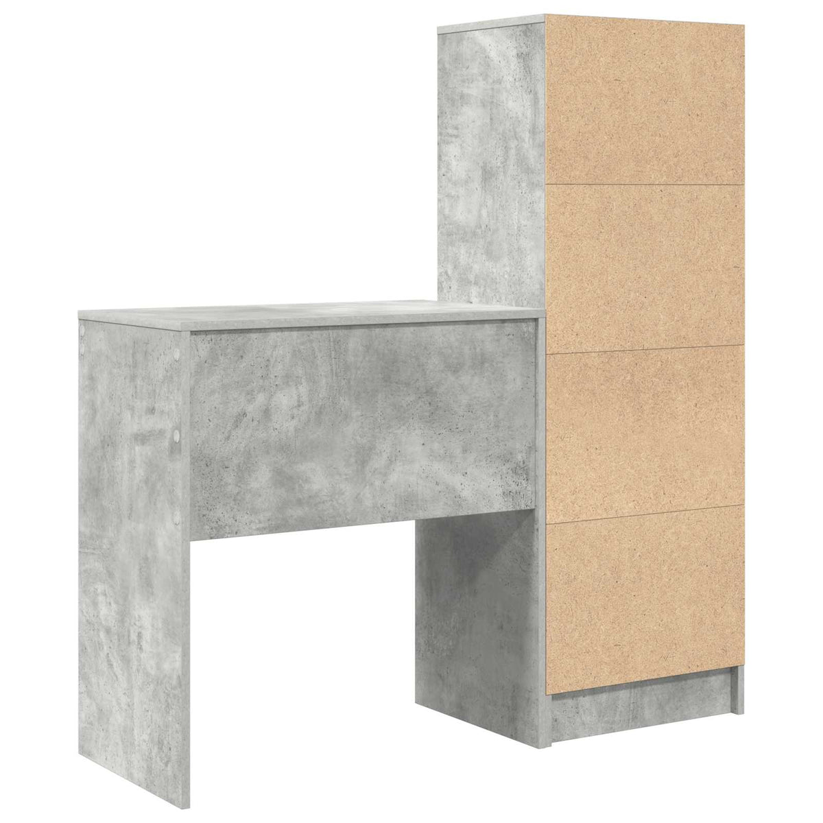 Bureau Gris béton 115,5 x 40 x 127 cm 2 pc - XIOS