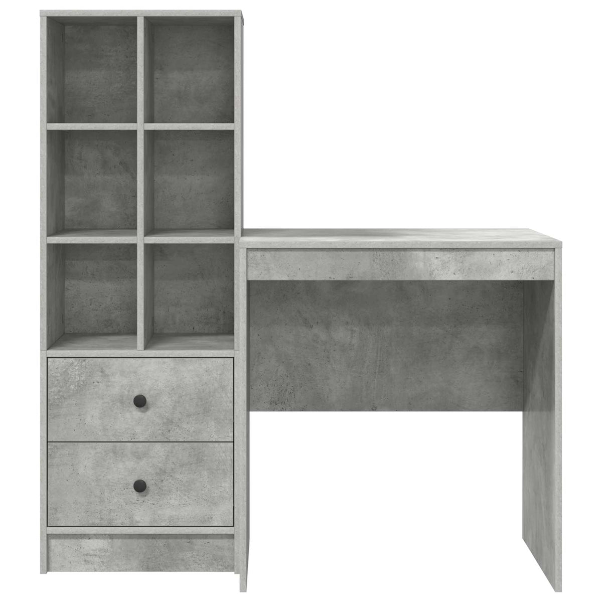 Bureau Gris béton 115,5 x 50 x 127 cm 2 pc - XIOS
