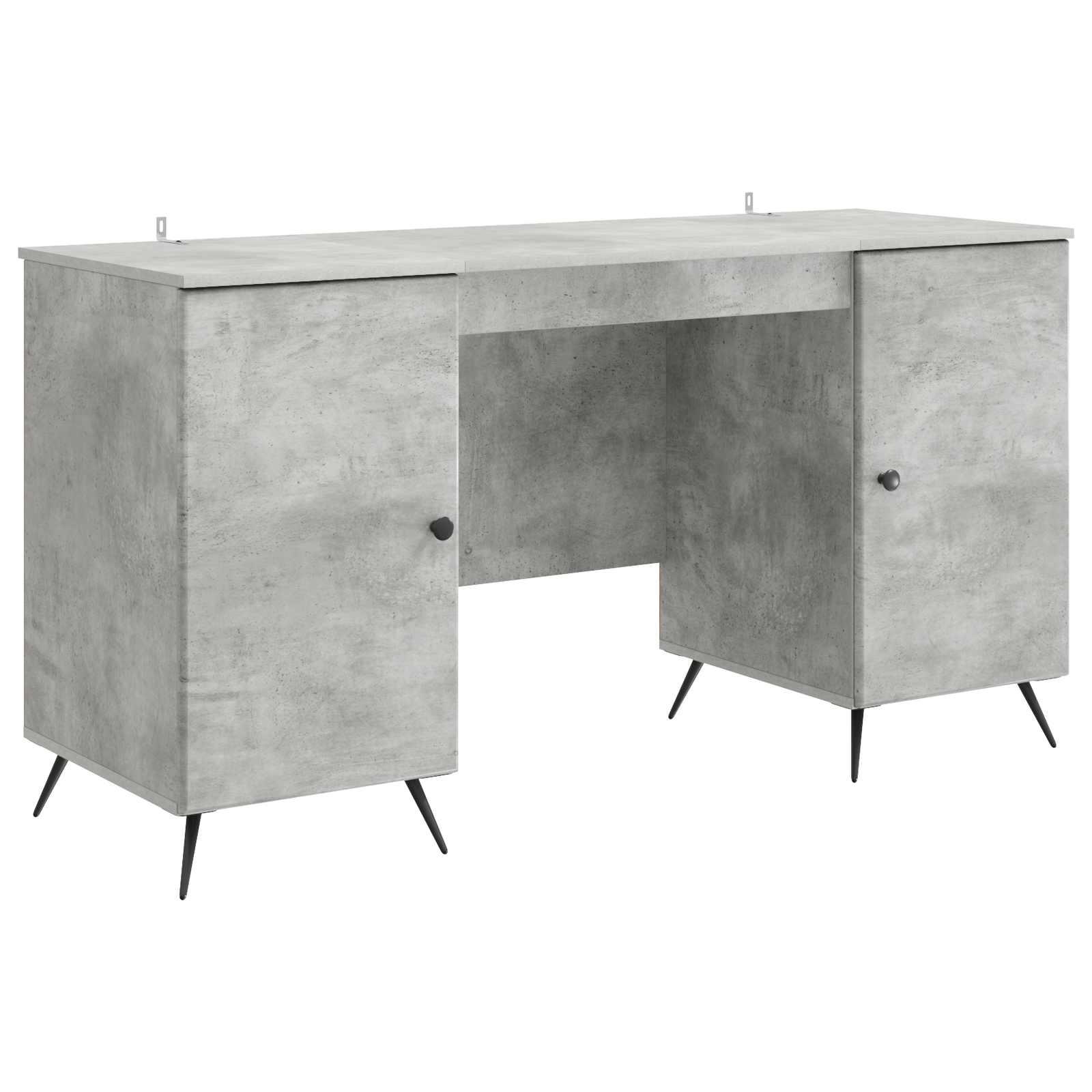 Bureau Gris béton 142,5 x 50 x 75 cm Bois d'ingénierie - XIOS