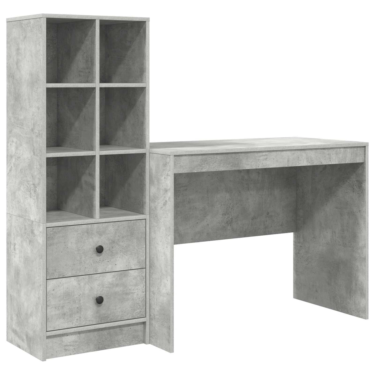 Bureau Gris béton 145.5 x 50 x 127 cm 2 pc - XIOS