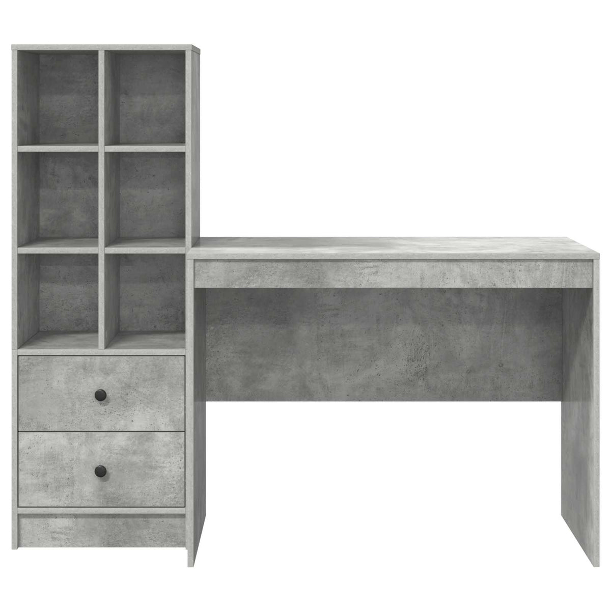 Bureau Gris béton 145.5 x 50 x 127 cm 2 pc - XIOS