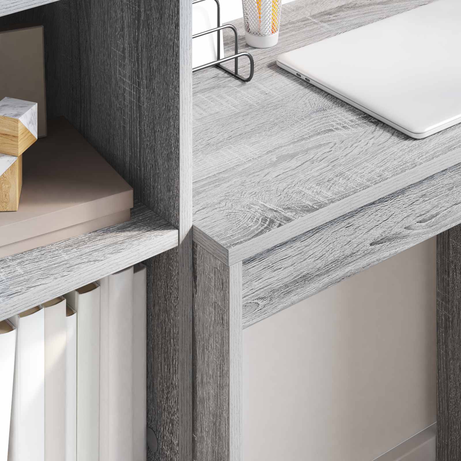 Bureau Gris Sonoma 105,5 x 34 x 127 cm 2 pc - XIOS