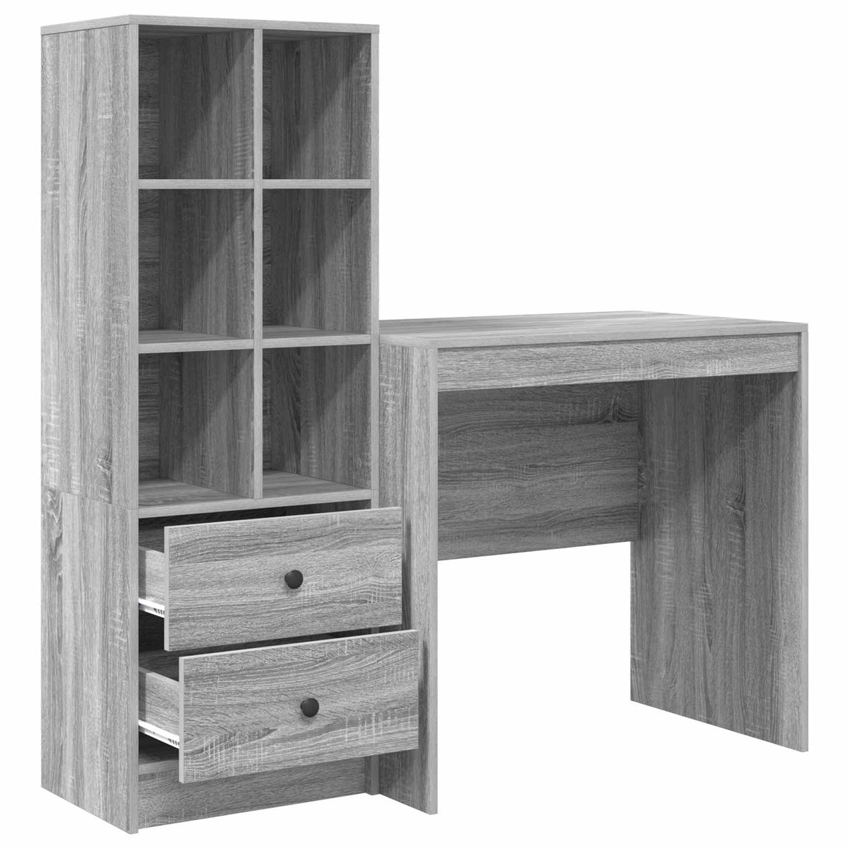 Bureau Gris Sonoma 125,5 x 50 x 127 cm 2 pc - XIOS