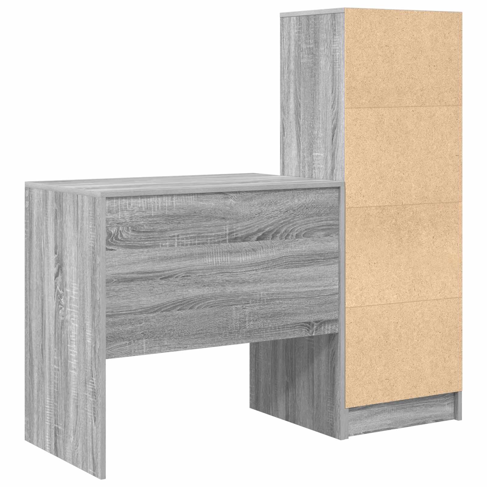Bureau Gris Sonoma 125,5 x 50 x 127 cm 2 pc - XIOS