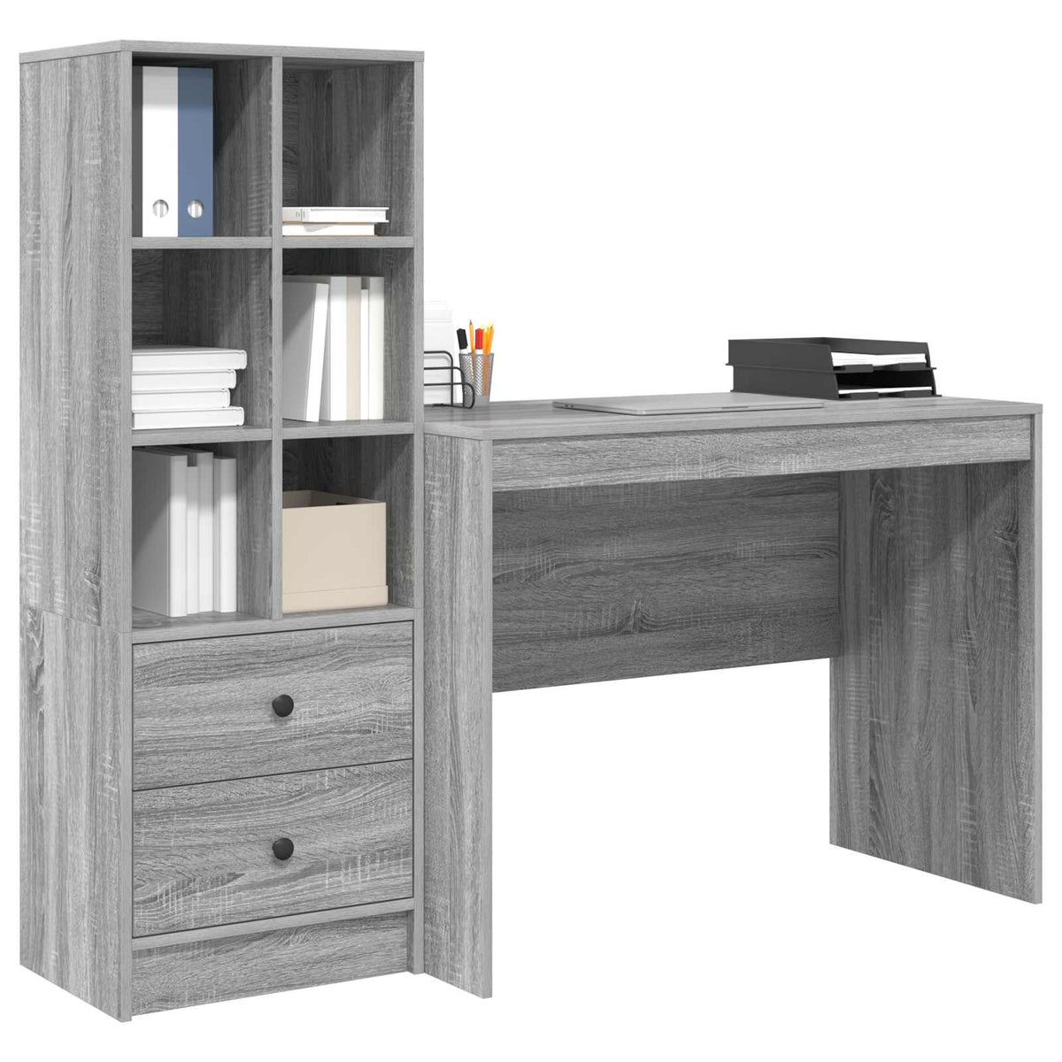 Bureau Gris Sonoma 145.5 x 50 x 127 cm 2 pc - XIOS