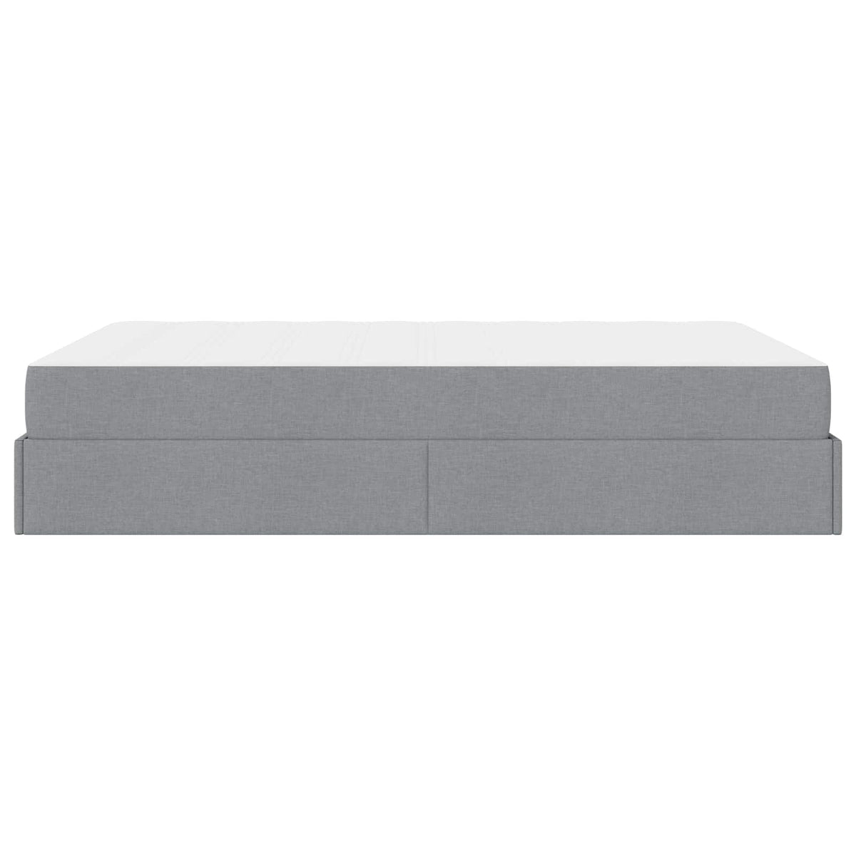 Cadre de lit avec matelas 2 pc Gris clair tissu - XIOS