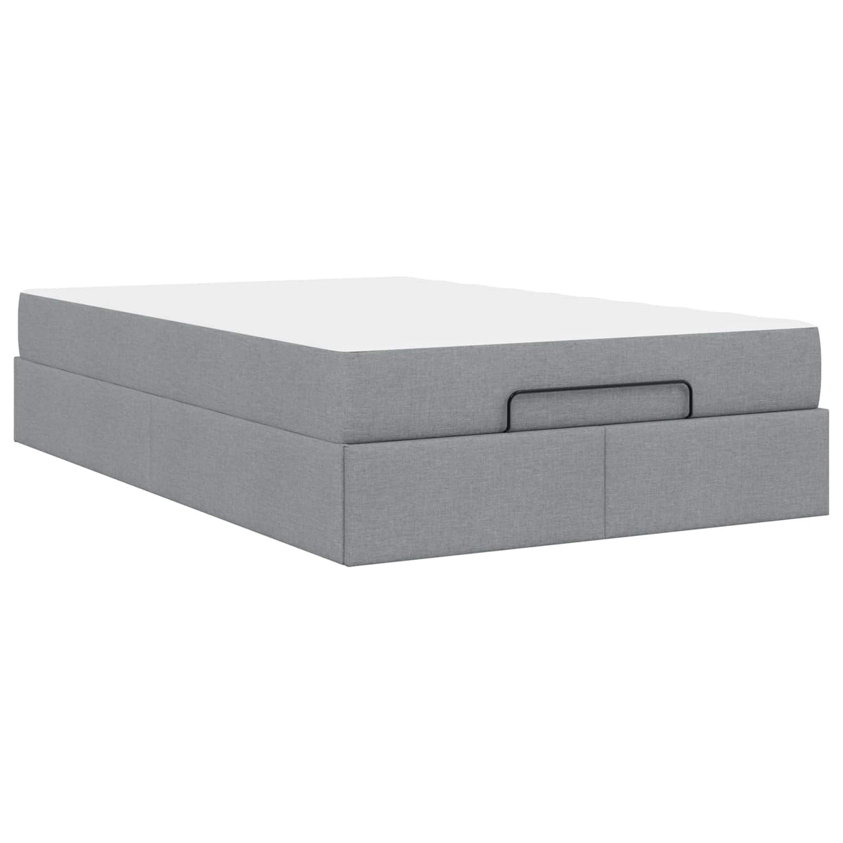 Cadre de lit avec matelas 2 pc Gris clair tissu - XIOS