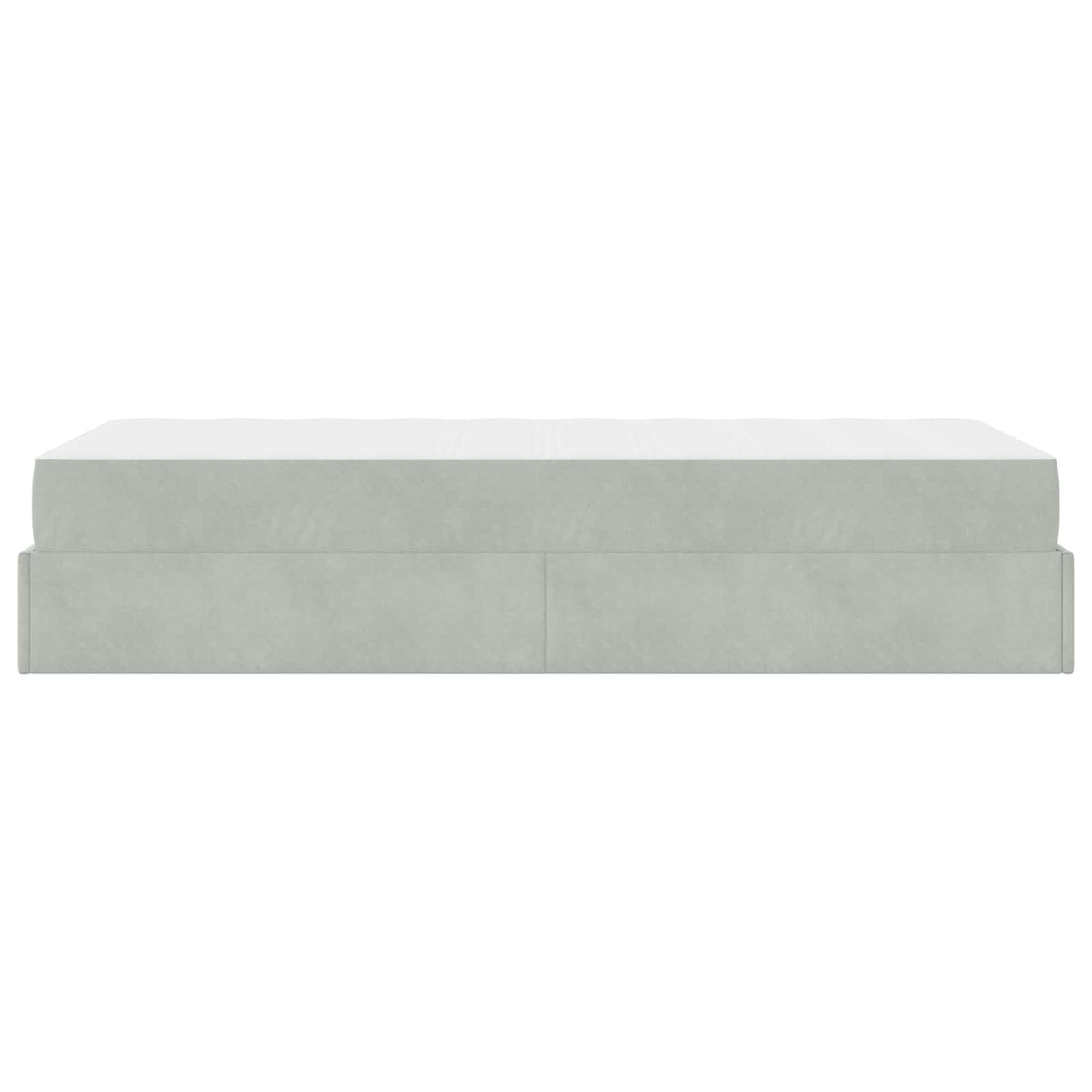 Cadre de lit avec matelas 2 pc Gris clair Velours - XIOS