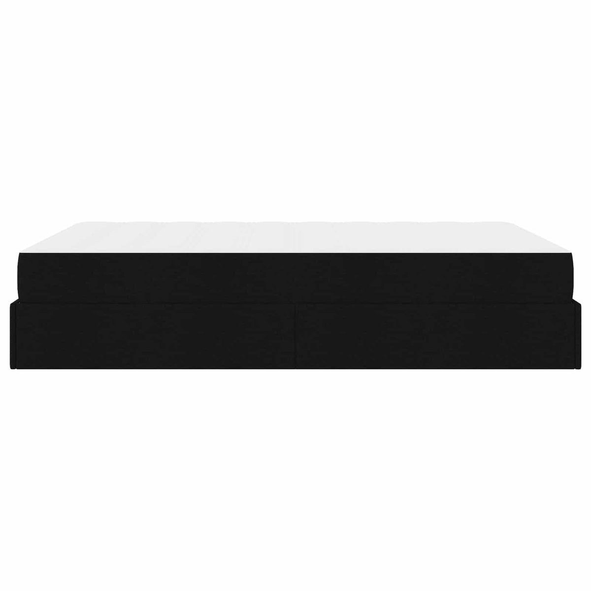 Cadre de lit avec matelas 2 pc Noir tissu - XIOS