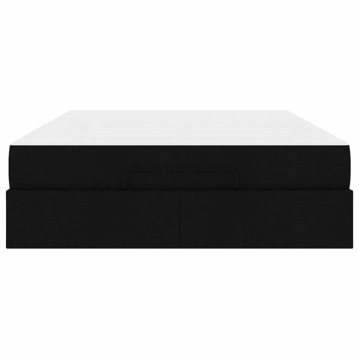 Cadre de lit avec matelas 2 pc Noir tissu - XIOS