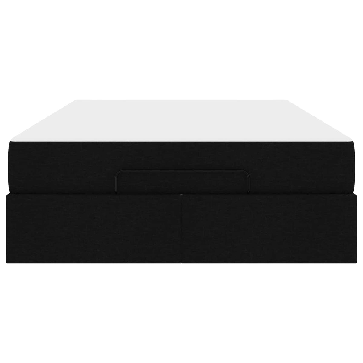 Cadre de lit avec matelas 2 pc Noir tissu - XIOS