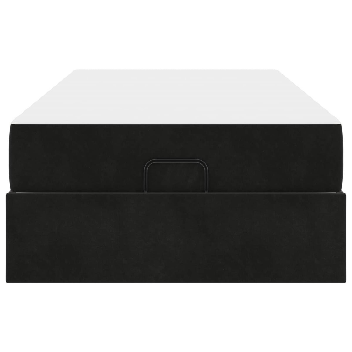 Cadre de lit avec matelas 2 pc Noir Velours - XIOS