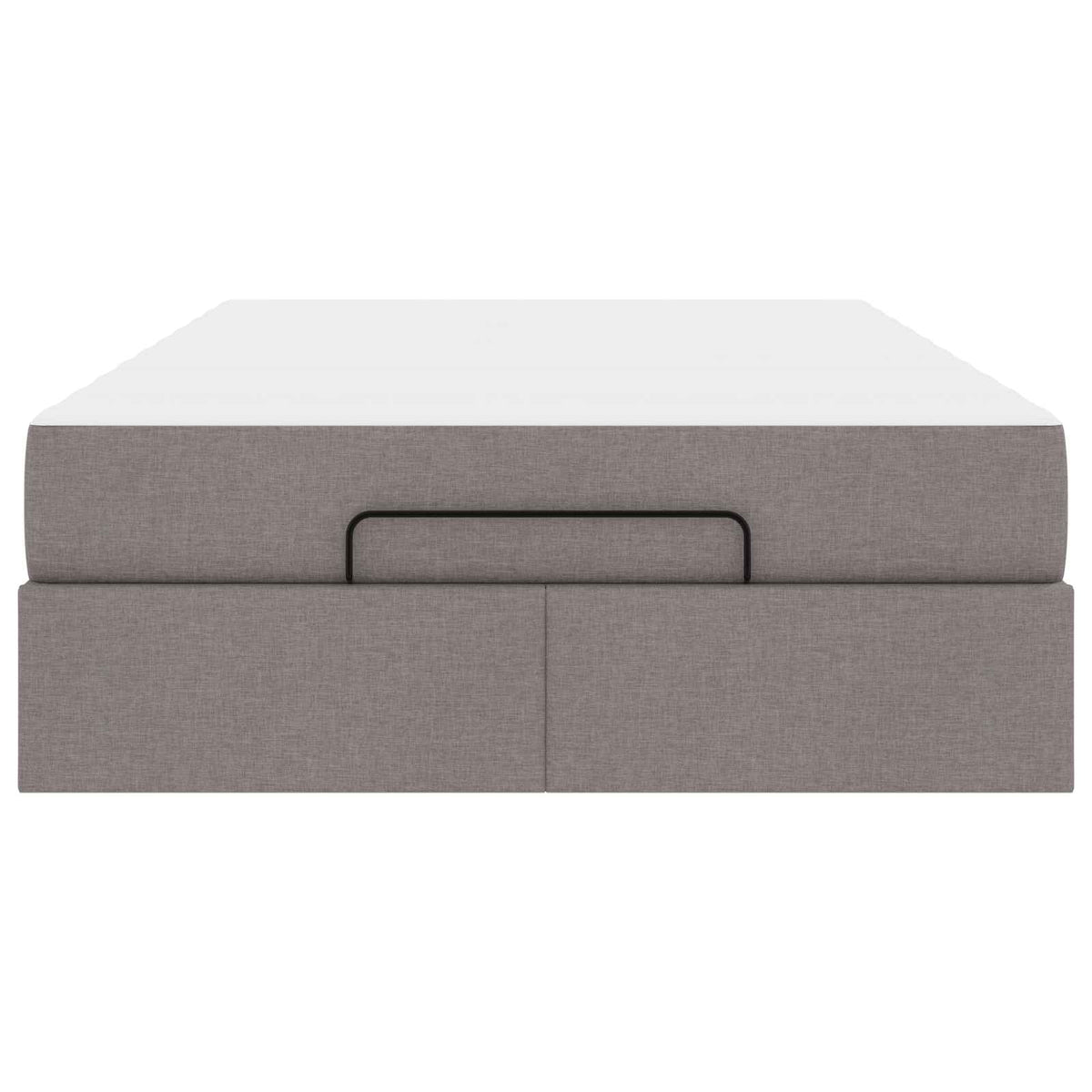 Cadre de lit avec matelas 2 pc Taupe tissu - XIOS