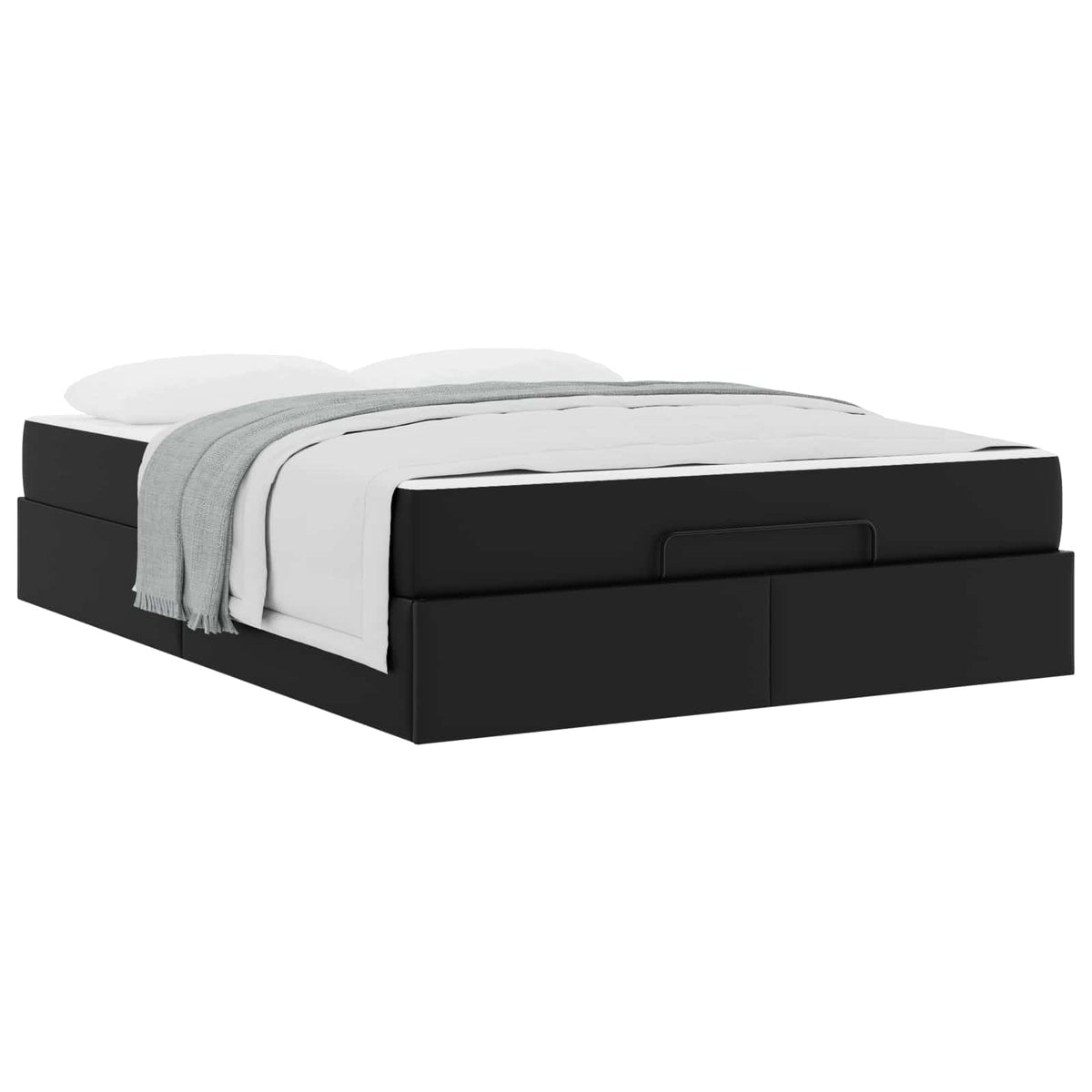 Cadre de lit avec matelas Autre 2 pc Noir PVC - XIOS