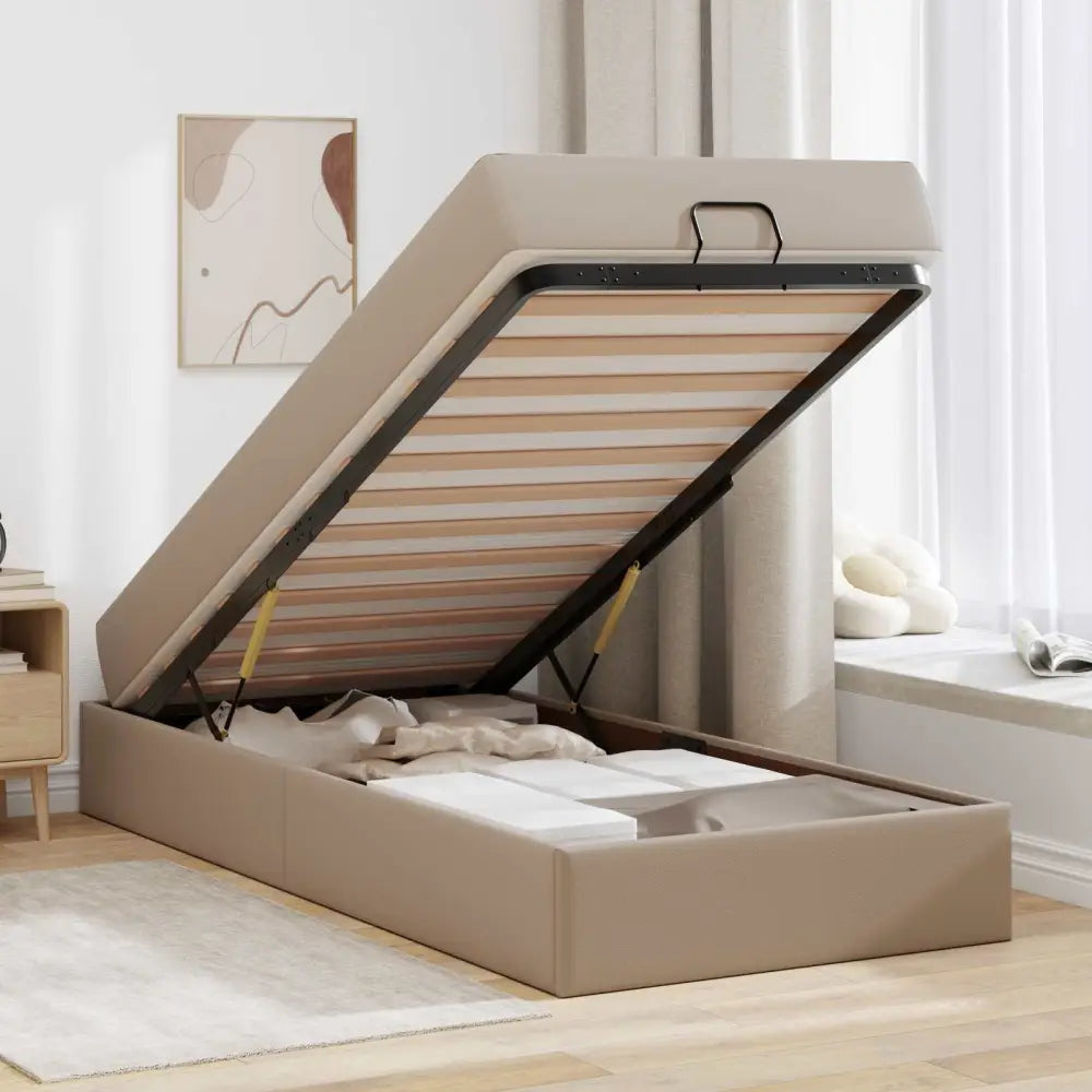 Cadre de lit avec matelas Autre 2 pc Tan PVC - XIOS