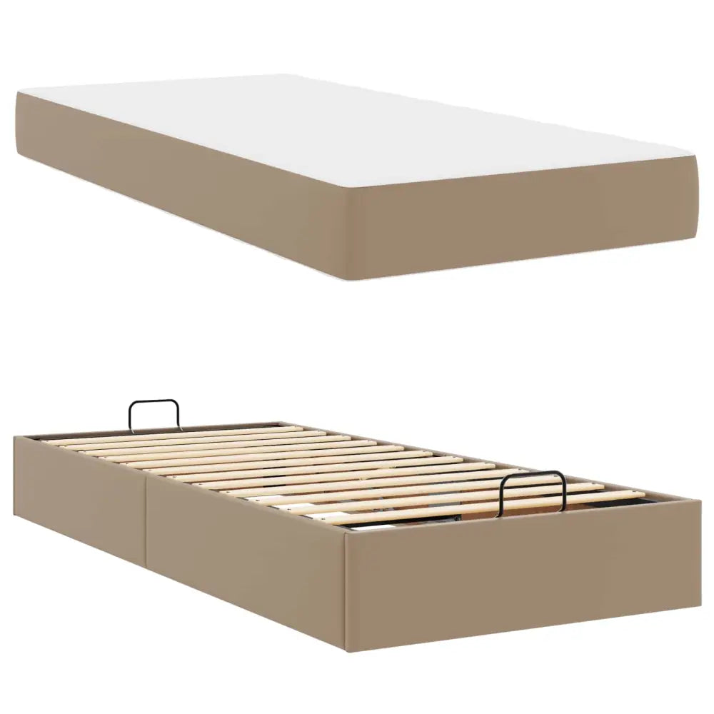 Cadre de lit avec matelas Autre 2 pc Tan PVC - XIOS