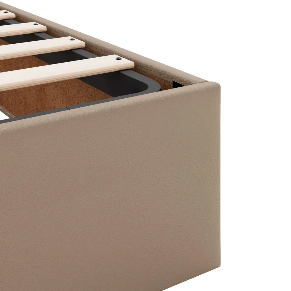 Cadre de lit avec matelas Autre 2 pc Tan PVC - XIOS