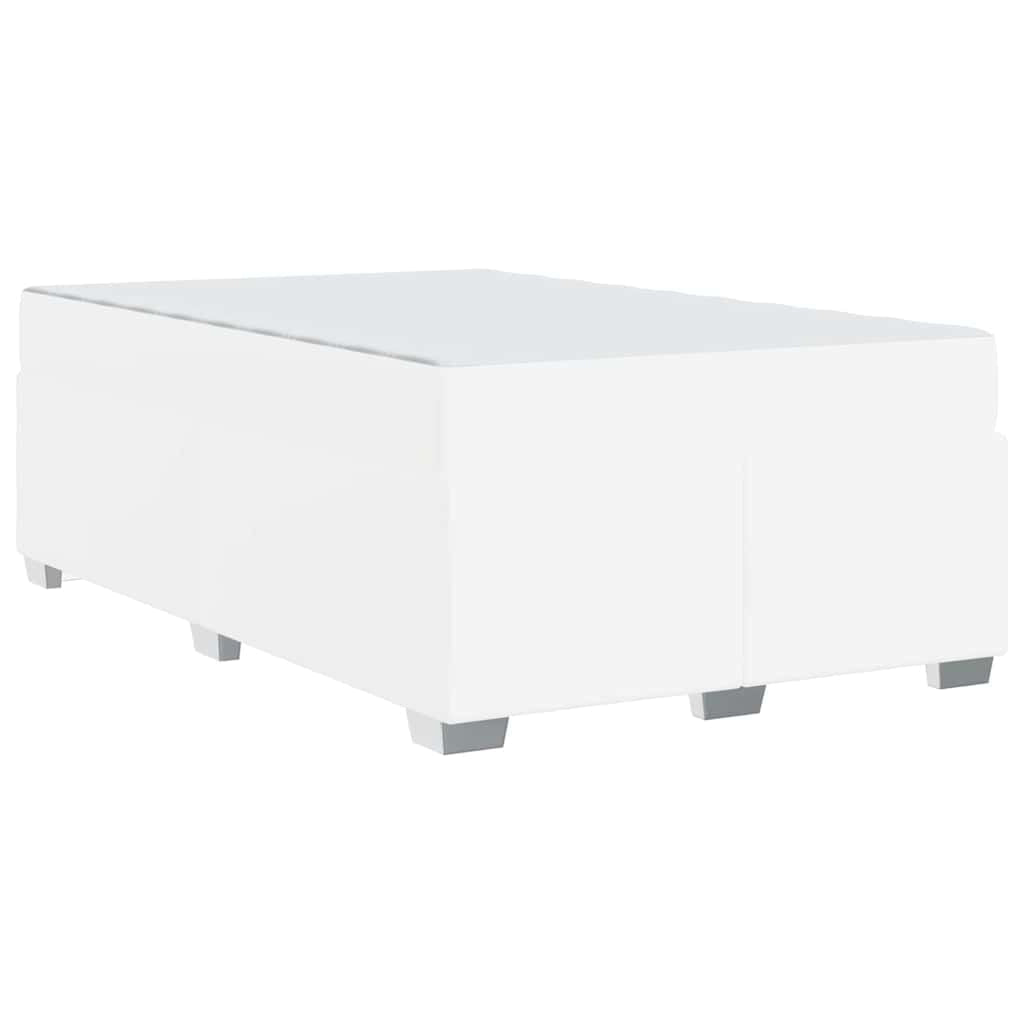 Cadre de lit avec matelas Blanc 120 x 200 cm tissu - XIOS