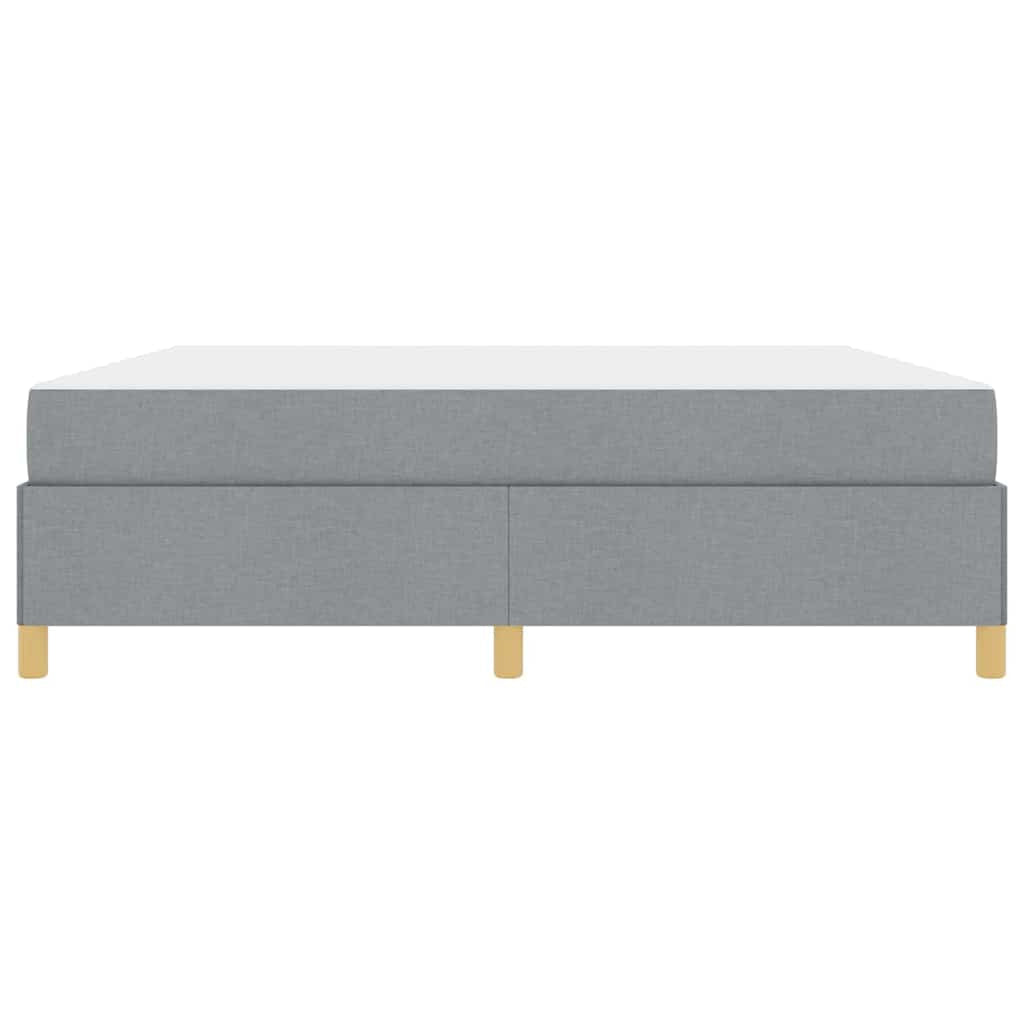 Cadre de lit avec matelas Gris clair 180 x 200 cm tissu - XIOS