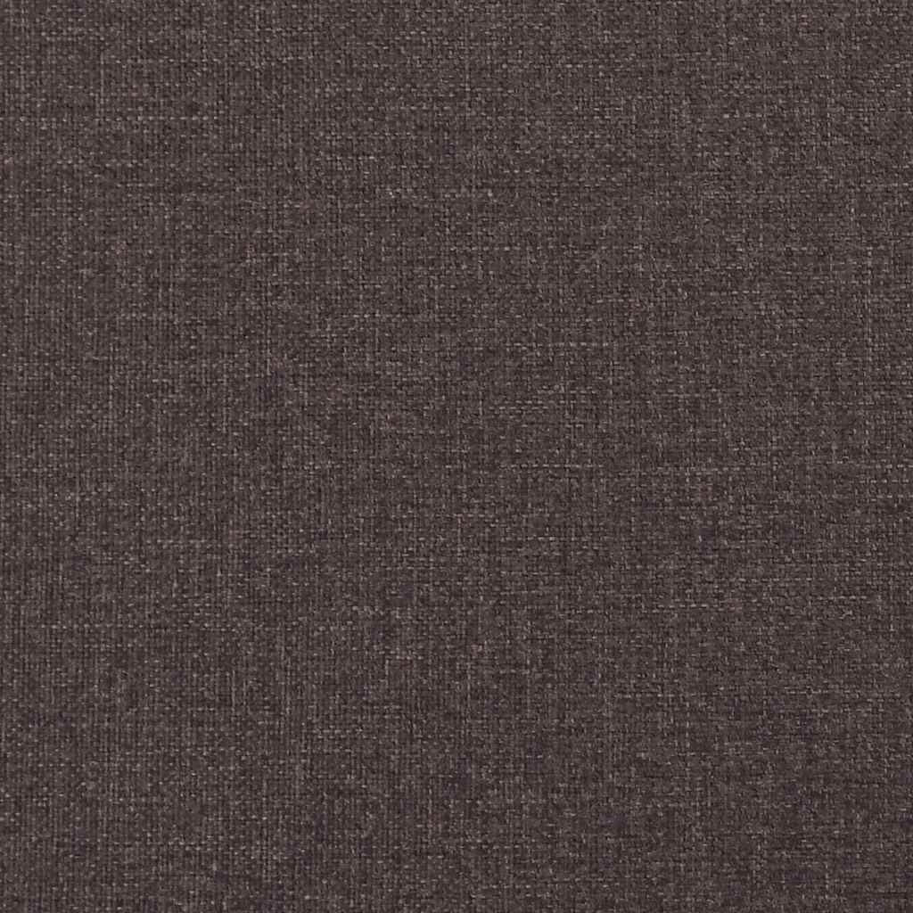 Cadre de lit avec matelas Marron foncé 120 x 190 cm tissu - XIOS