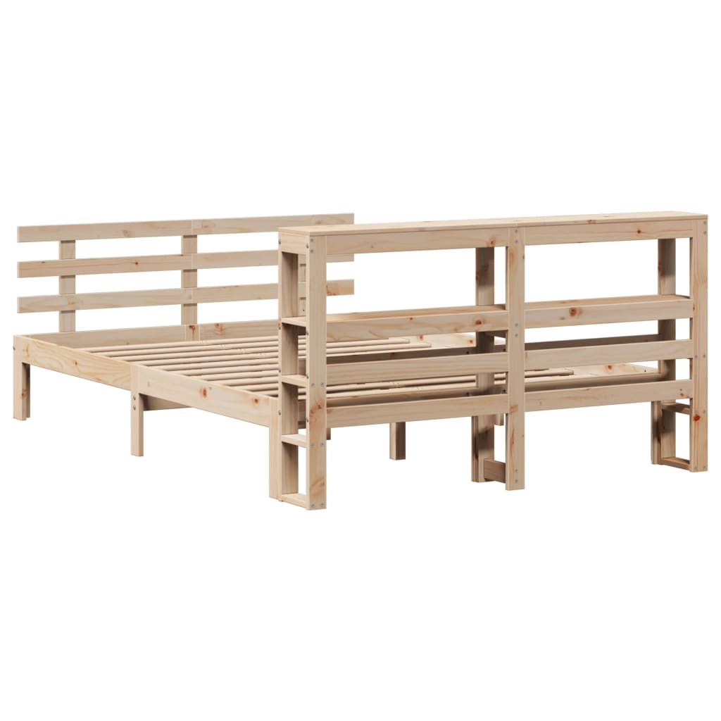 Cadre de lit avec tête de lit sans matelas 140x190 cm - XIOS