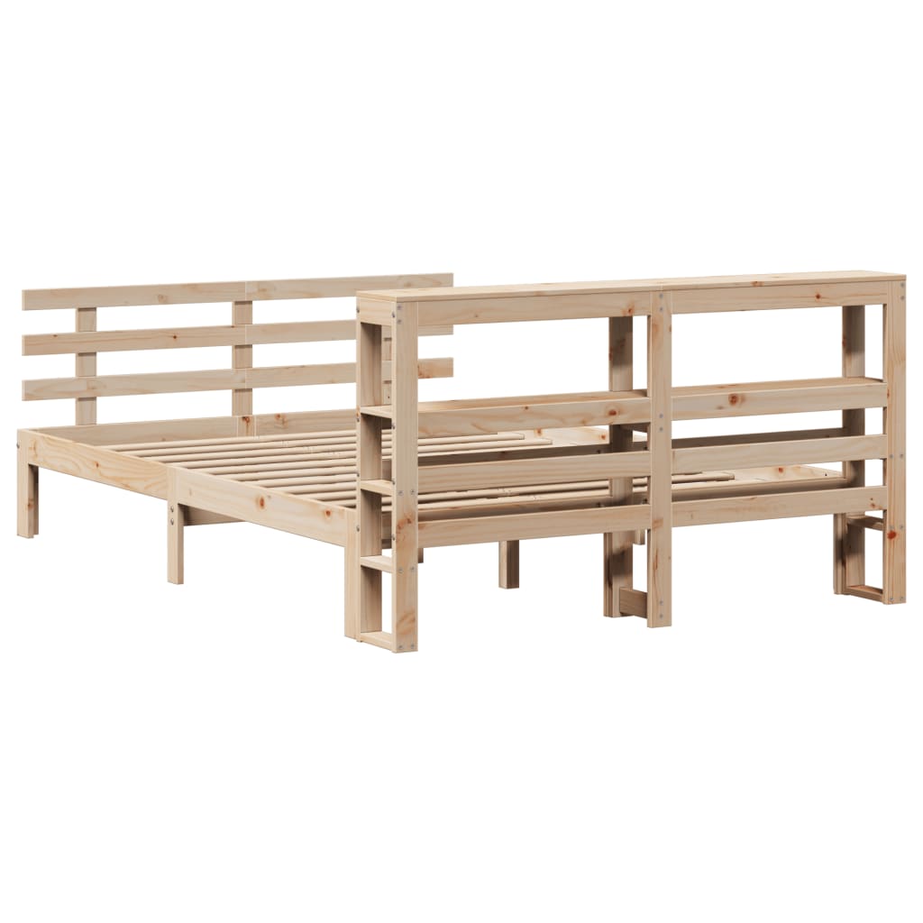 Cadre de lit avec tête de lit sans matelas 140x200 cm - XIOS