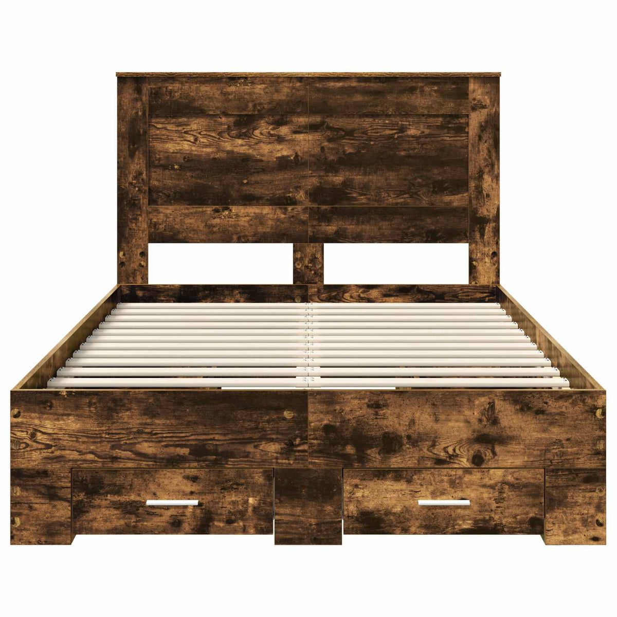 Cadre de lit Chêne fumé 120 x 190 cm Bois d’ingénierie - XIOS