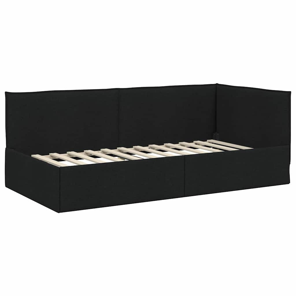Cadre de lit d’angle avec matelas 2 pc Vert Velours - XIOS