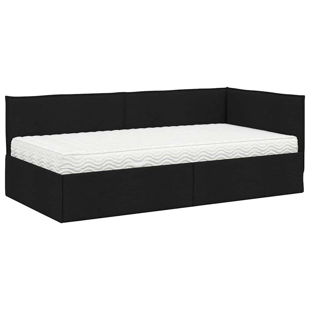 Cadre de lit d’angle avec matelas 2 pc Vert Velours - XIOS