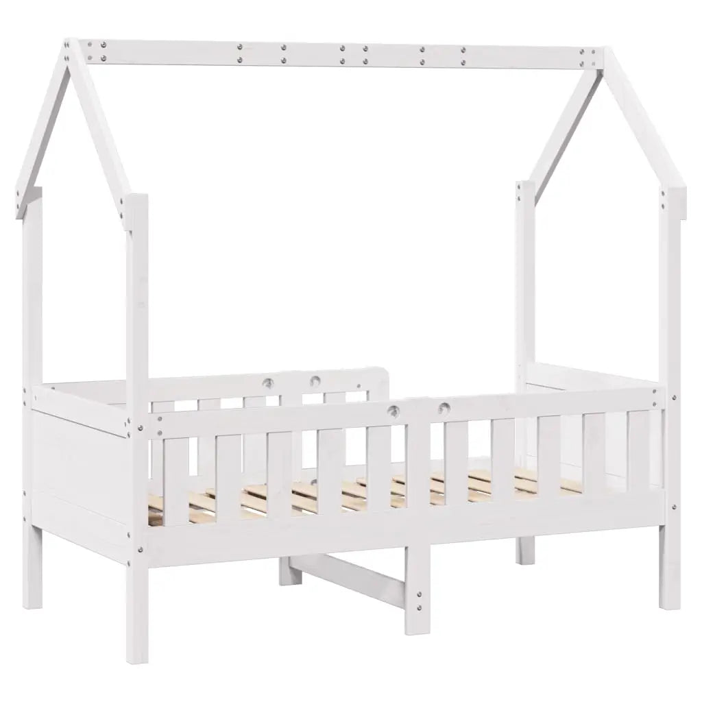 Cadre de lit d’enfants forme de maison sans matelas pin - XIOS
