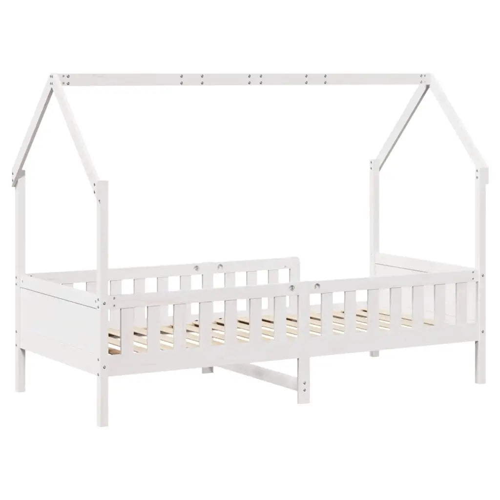 Cadre de lit d’enfants forme de maison sans matelas pin - XIOS