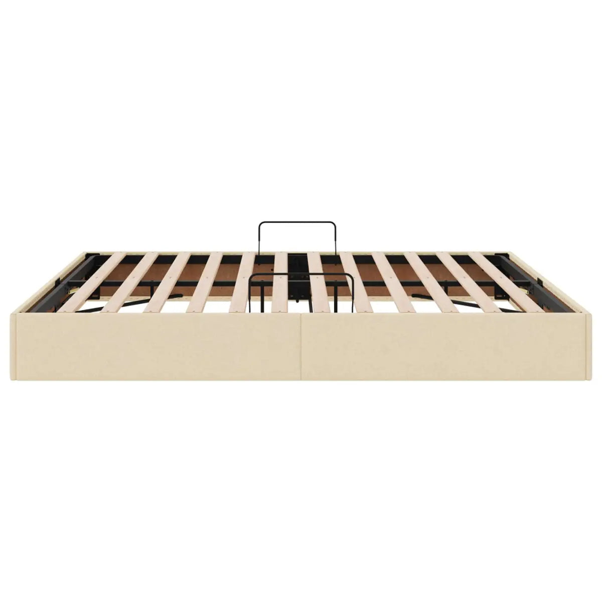 Cadre de lit ottoman avec stockage Crème 180 x 200 cm tissu - XIOS