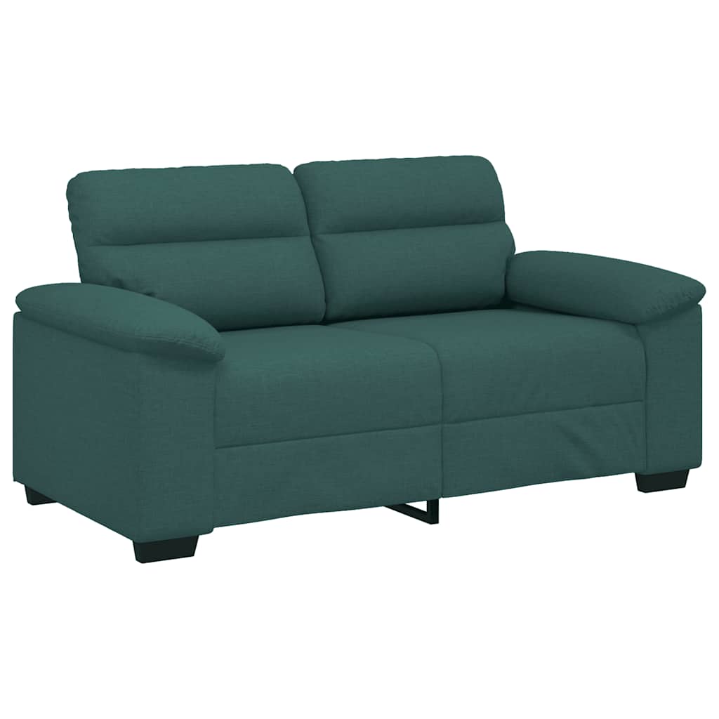 Canapé 2 places vert foncé 160 x 81 x 84 cm en tissu - XIOS