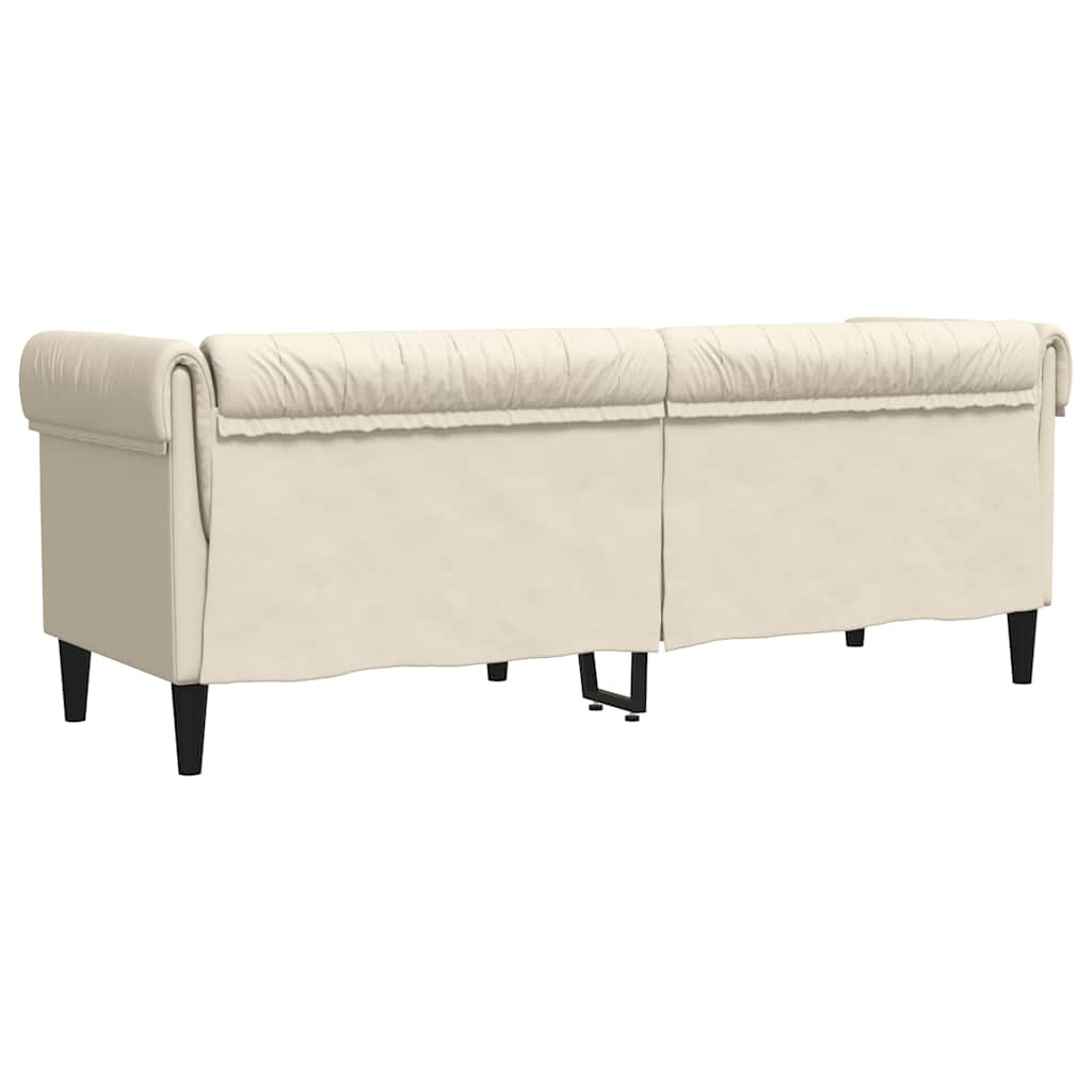 Canapé Chesterfield 3 places lin - XIOS