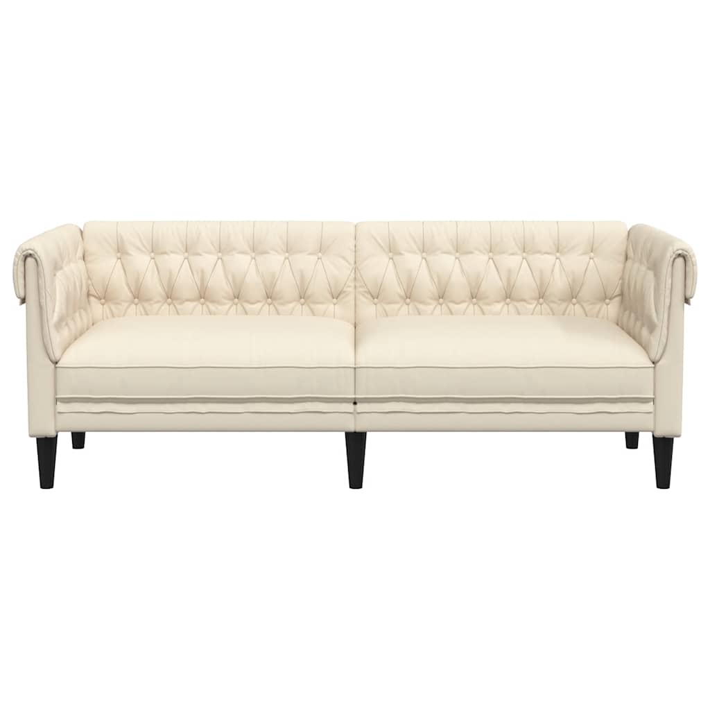 Canapé Chesterfield 3 places lin - XIOS