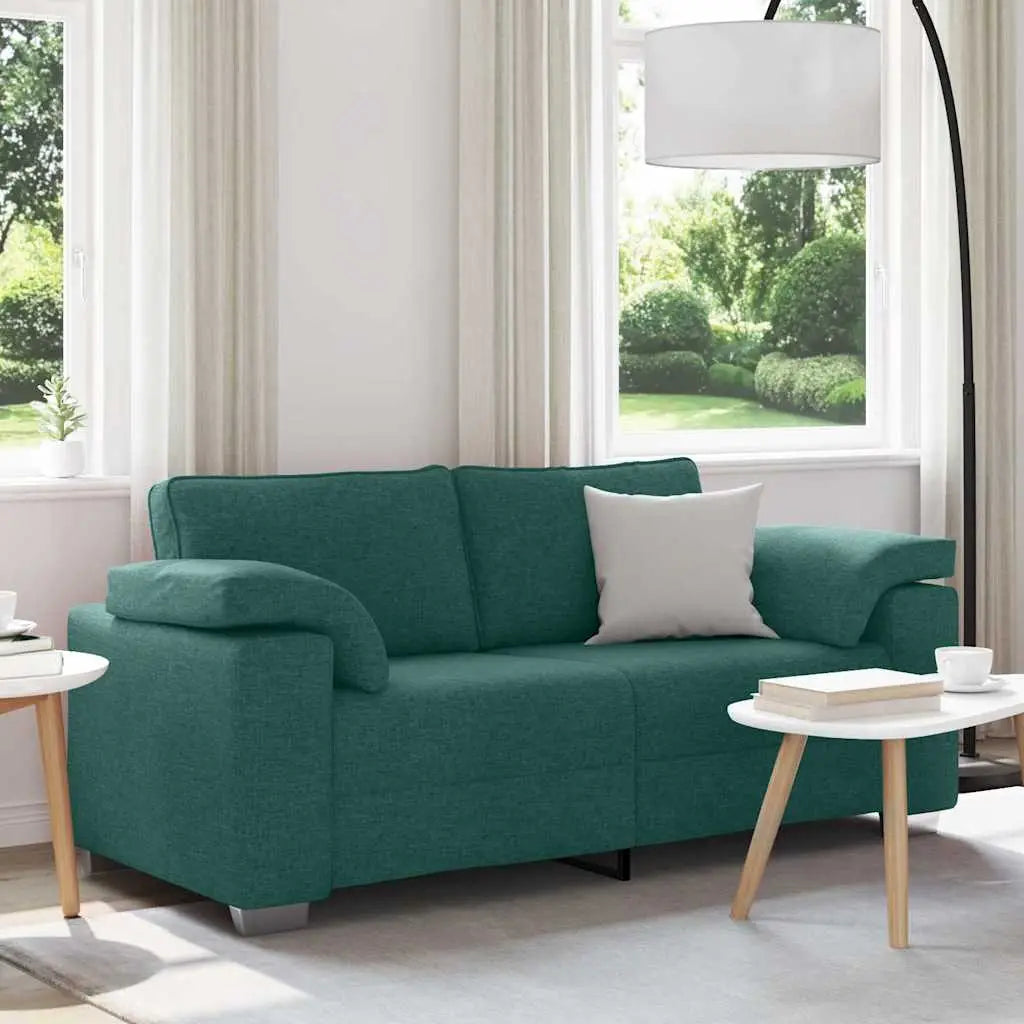 Canapé deux places Vert foncé 180 cm tissu - XIOS