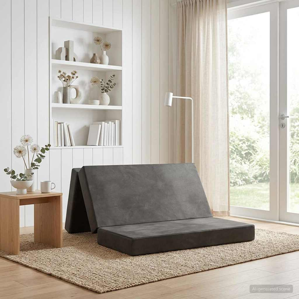 Canapé-lit pliable 200 x 67 x 45 cm Gris clair - XIOS