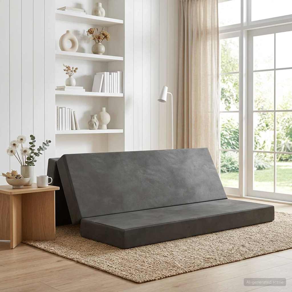 Canapé-lit pliable 200 x 67 x 45 cm Gris foncé - XIOS